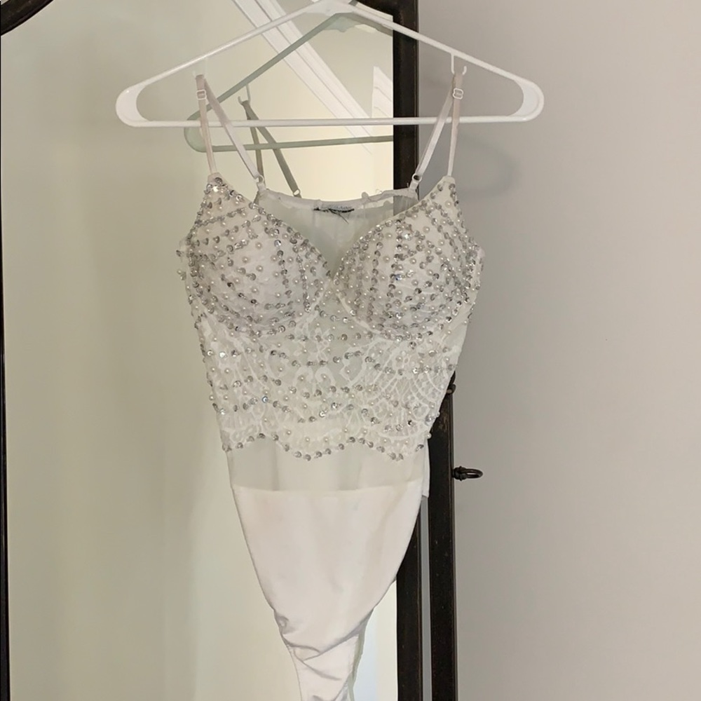 Twisted Angel Embroidered Bodysuit